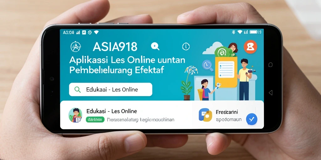 Tampilan antarmuka aplikasi ASIA918 yang modern dan ramah pengguna.