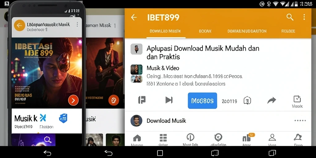 Tampilan antarmuka IBET899 yang user-friendly untuk Download Musik.